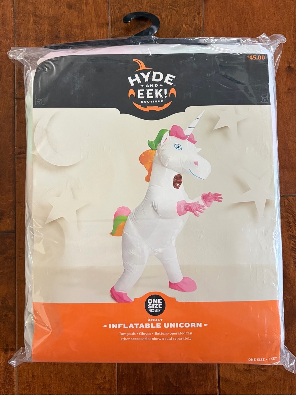 ❤️White Inflatable Unicorn Costume Size Adult New